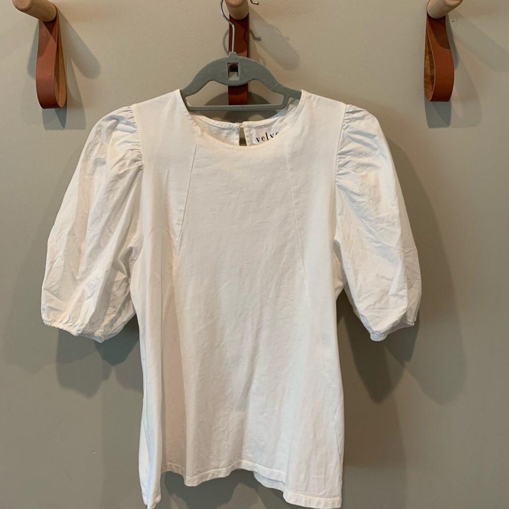 Velvet white shirt